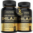 Atlantis Nutrition Himalayan Shilajit 캡슐은 20 % Fulvic 산으로 공식화되었습니다. | 1000MG Per 서빙 - 10 : 1 추출물 | 미국 Made | Himalayan Shilajit Supplement for Men & Women | 120 캡슐
