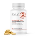 MicroActive CoQ10는 MicroPQQ + Shilajit "지속된 릴리즈" 60 Veg Caps로 강화되었습니다 | 하루에 한 번의 임상 복용량 | 2 개월 공급 | Vegan | 약제 급료