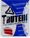 몸 영양 Trutein 높은 단백질 분말: 45% Whey, 45% Casein, 10% 계란 백색, 글루텐 자유로운, 낮은 나트륨, 잔디 페더럴 익스프레스 Whey 단백질 분말, 체육관 보충교재 & 아침 Shake, 빨간 우단 케이크, 34g 표본