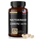 Nattokinase 보충교재 - 효소의 2000년 FU - Nattokinase 100mg의 270의 캡슐 - 글루텐 자유로운, 비 GMO, Vegan