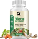 Cortisol는 여자, 10-in-1 Cortisol 흡진기 매니저를 위한 보충물 Ashwagandha, 마그네슘 글리세라이드, L-Theanine, Rhodiola, Non-GMO, 60 Vegan 캡슐을 보충합니다