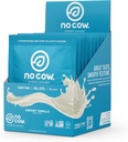 Cow Vegan Protein Powder, Vanilla, 20g Plant 기반의 Protein, Single Serve Packets, Dairy Free, Soy Free, No Sugar 추가, Keto Friendly, Gluten Free, Naturally Sweetened, Non GMO, Kosher, 10 Count