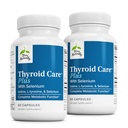 Terry Naturally Thyroid Care Plus - Aid Thyroid에 보충 - 에너지 및 건강한 모발 지원을위한 다이어트 보충 - L-Tyrosine & Selenium과 보충 - 60 캡슐 (2 팩)