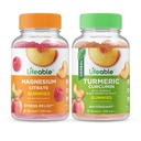 Lifeable 마그네슘 85mg + Turmeric Curcumin, Gummies 번들 - 훌륭한 타스팅, 비타민 보충, 글루텐 무료, GMO 무료, Chewable Gummy