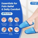 Plantar Fasciitis 및 Neuropathy, HSA 또는 FSA Eligible 2 팩 젤 얼음 슬리퍼 Bunion 수술 통증 완화를위한 뜨거운 콜드 팩