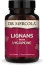 Dr. Mercola Lignans 와 Lycopene 보충, 30 서빙 (30 캡슐), 비 GMO, Soy 무료, 글루텐 무료