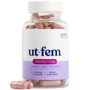 UT-Fem 보호 - 여성을위한 Urinary Tract Defense, 3-in-1 Daily Defense Formula to Protect Urinary Tract Health, D-Mannose, Cranberry + Hibiscus, 천연 보충 - 60 Vegan 캡슐