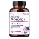 여성용 NATURE TARGET Probiotics, 100억 CFUs Probiotics Digestive Enzymes & Prebiotics, Urinary Tract Health, PH Balance, 90 Veggie Capsules를 위한 Cranberry를 가진 Vaginal Probiotics
