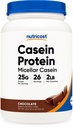 Nutricost Casein Protein Powder 2lb 초콜릿 - Micellar Casein, 글루텐 무료, 비 GMO