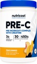 Creatine (Peach Mango | 30 서빙) 분말 - Boost Fintess Routines, 450g