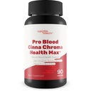 Pro Blood Cinna Chroma Health Max - Cinnamon, Turmeric, Berberine, 비타민 D, 비타민 C, 아연 및 더 많은 천연 혈액 건강 지원 - 균형 혈액 건강 및 향상된 혈액 흐름을 촉진