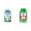Vitafusion Fiber Well Fit Gummies Supplement, 90 카운트 (패키지 May Vary) 및 에너지 대사 지원을위한 추가 강도 비타민 B12 거미 비타민