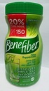 Benefiber 100% 자연적인 섬유 보충교재 - 150는 600g 21.2 Oz 설탕을 해방합니다