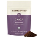 Real Mushrooms Chaga 버섯 분말 – 과일 바디에서 유기 Chaga 추출물 – 매일 웰빙 및 에너지 지원 – Vegan, Non-GMO, 60 서빙 버섯 보충