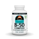 Source Naturals B-50 Complex 50 mg B-Vitamins for Energy 생산 지원 - 250 정제