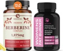 Berberine Complex Supplement plus Fat Burner for Women | 체중 감량 및 설탕 지원 라즈베리 케톤 | Appetite Suppressant, Metabolism Booster, Belly Fat Reducer | 1 개월 공급