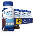 오리지널 다크 초콜릿 영양 쉐이크 | 작은 식사 교체 쉐이크 | 드링크 준비 | 9g Protein, 27 Vitamins and Minerals | 8 fl oz - 24 Pack
