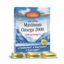 Carlson - 최대 Omega 2000 Grab + Go Pack, 2000 mg Omega-3s, Wild-Caught, Norwegian Fish Oil Supplement, 지속 가능한 Sourced Fish Oil Capsules, 레몬, 30 Softgel Pack