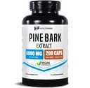 Healthfare Pine Bark Extract 6000mg French Maritime | 200 Vegan Capsules | Standardized 95 % OPC Proanthocyanidins | Antioxidant Herbal Supplement | Non-GMO, 글루텐 프리 | 미국