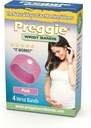 Preggie Anti-Nausea 팔찌 - 아침 시편 구호 - 임상 시험 된 Nausea Relief Aid - 임신 Nausea Relief - Acupressure 팔찌 - 부작용 무료 - 2 쌍, 4 밴드 세트 - 핑크