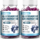 2 팩 3000mg 글루코사민 Chondroitin MSM Gummies & Elderberry의 여분 힘 합동 지원 건강, 융통성, 산화 방지제, 성인, 남자 & 여자 120 조사를 위한 면역 보충교재 거미