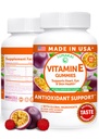 Lunakai USA는 비타민 C와 비타민 E Gummies 400IU를 만들었습니다 - 매일 피부 & 눈 지원을 위한 맛있고, Vegan, 비 GMO 보충교재, 60ct