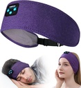 Voerou Sleep Headphones Bluetooth Headband - 업그레이드 된 배터리가있는 조절 가능한 무선 스포츠 자 헤드폰, 남성 여성용 기술 선물 Side Sleepers Office Nap, 여행, 요가, 운동, 명상