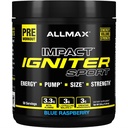 ALLMAX IGNITER 스포츠, 블루 라즈베리 - 330 g - 사전 운동 공식 - Caffeine, L-Citrulline, L-Arginine, Creatine & Beta Alanine - 최대 50 서빙