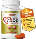 CoQ10 200mg Softgels – 심장 건강, 세포 에너지 및 산화 방지제 지원을위한 높은 흡수 코엔자임 Q10 – 60 Softgels