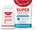 Humann SuperBeets Beet 뿌리 캡슐 & 기억 + 초점 Chews