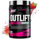 OUTLIFT Amped 최대 투약된 높은 STIM 전 운동 분말 6G Citrulline, 3.2G beta Alanine, 알파 GPC, CognatiQ, 극한 에너지, 대규모 펌프, 전기로트 (Strawberry Watermelon, 22 서빙)