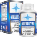 Multi-Mineral Supplement (15-in-1) Iron Free Formula | 고순도 다국적 인 | 필수 추적 무기 | 다국적 보충제 | 60 정제