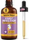 개에 대한 효모 감염 치료 - 4 Ounces - Soothing Itch Relief, 귀 감염 치료, 염증 및 염증 감소, 4 oz