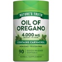 Nature's Truth Oregano Oil Softgels | 90 알약 | 카프롤 포함 | 비 GMO & 글루텐 무료 보충