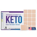 B12 Methylcobalamin와 비타민 Guarana B12와 Keto 패치 에너지 - 30 일 공급 Keto & 비타민 B12 패치 - 미국에서 만든
