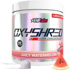 EHP Labs OxyShred Pre 운동 분말 - L 글루타민 & Acetyl L 카르니틴, 에너지 부스트 음료를 가진 Preworkout 분말 - Juicy Watermelon, 60의 서빙