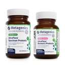 Metagenics 번들 - UltraFlora Spectrum (30 Count) & UltraFlora Women's (30 Count) - 소화, 면역 건강 및 질 건강을 위해