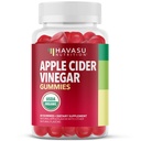 Apple Cider Vinegar Gummies - 소화 건강, Metabolism 및 Gut 지원을위한 유기 ACV 비타민 - 60 카운트 - Vegan, Non-GMO, Gluten-Free - 맛있는 맛 & Harsh 맛 - 1 개월 공급