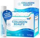 Swedish Nutra - Collagen Beauty | 10,000 mg Hydrolyzed Marine Collagen Liquid Supplement - 30 x 25 ml 일일 샷 | Hyaluronic Acid and Vitamin C to Support Healthy Hair, Skin, Nails | Sugar-Free