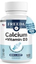 비타민 D3 400 IU를 가진 FREEDA 칼슘 600 mg – 필수 뼈 지원 보충교재 – Kosher, 글루텐 자유로운, 여성 & 남자 (100 Ct)를 위한 쉬운에 용매 입히는 정제