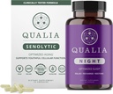 Qualia Life Sciences Bundle Qualia Night & Qualia Senolytic, 딥 리프레시 수면 및 최적의 셀 수리를위한 과학 백업 보조 식품