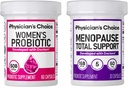 Physician's CHOICE Total Womens Menopause 지원 번들 - Womens Probiotic 60ct + Menopause Probiotic 30ct