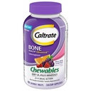 Caltrate Chewables 600 +D3 플러스 무기물 칼슘과 비타민 D, 설탕 무료, 체리, 오렌지 및 과일 펀치, 90 조사