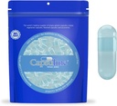 Capsuline Spirulina 색 크기 0 빈 채식 캡슐 블루 / 블루 - 100 개 카운트 - 채식 빈 알약 캡슐 - DIY 야채 캡슐 충전 - Veggie Pill 캡슐 - Kosher 및 Halal 인증