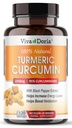 블랙 페퍼 추출물 2250mg, 95 % 표준 Curcuminoids - 최대 흡수를위한 검은 후추, 120 식물성 캡슐