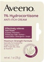 Aveeno 최대 힘 1% Hydrocortisone 반대로 Itch 크림, 3배 Oat, Eczema, Psoriasis, 곤충 조금, Poison Ivy, 오크 & Sumac & Detergents, 1개 oz에서 이차 기복을 위한 알로에 & 비타민 E