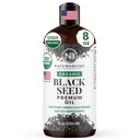 NaturoBlisss 유기 까만씨 기름 100 버진 찬 눌러진 Omega 3 6 9 Immune 지원, 합동, Mobility, 소화, 머리 피부 Vegan, 글루텐 자유로운, 비 GMO USDA에 의하여 증명되는 8oz를 위한 최고 산화제