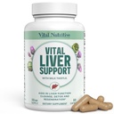 Vital Liver Support New Formula Liver Supplement and Liver Vitamin – 9-in-1 Liver Health Formula,Cleanse & Repair Formula with Organic Milk Thistle Supports Liver 건강 정리