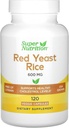 SuperNutrition 빨간 효모 밥, 600 mg, 120의 Veggie 캡슐