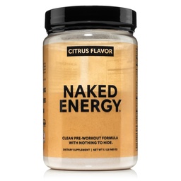 NAKED Citrus Energy - 남성과 여성을위한 Citrus 맛있는 Clean Pre 운동 보충, Vegan Friendly, 추가 감미료, 색상 또는 맛 - 30 서빙